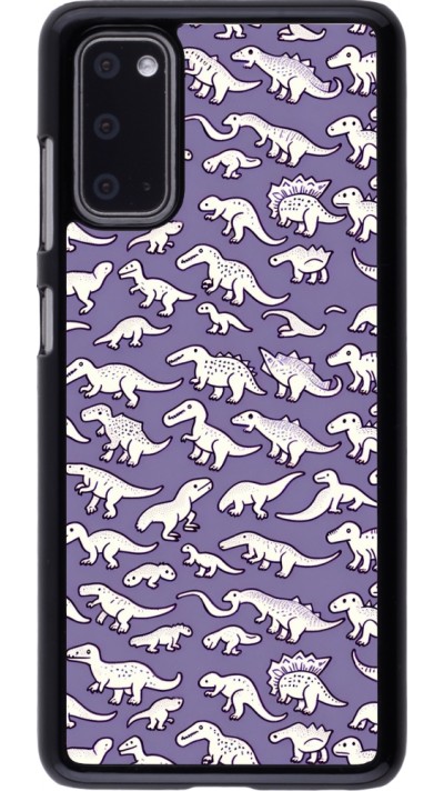 Samsung Galaxy S20 Case Hülle - Mini-Dino-Muster violett