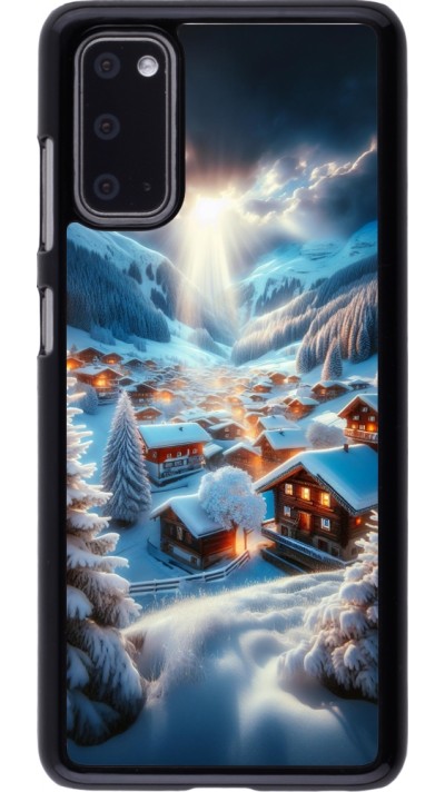 Samsung Galaxy S20 Case Hülle - Berg Schnee Licht