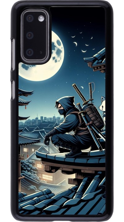 Samsung Galaxy S20 Case Hülle - Ninja unter dem Mond
