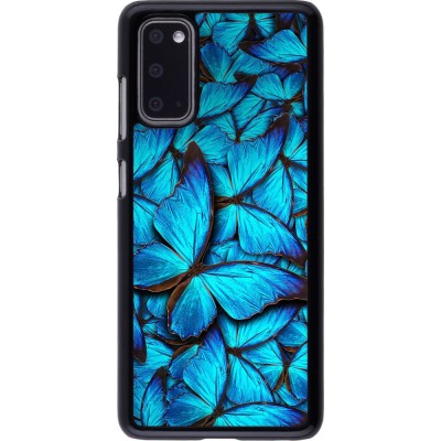 Coque Samsung Galaxy S20 - Papillon - Bleu