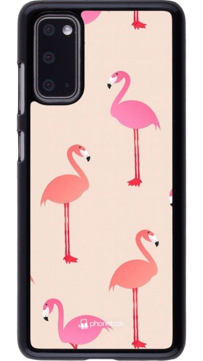 Coque Samsung Galaxy S20 - Pink Flamingos Pattern