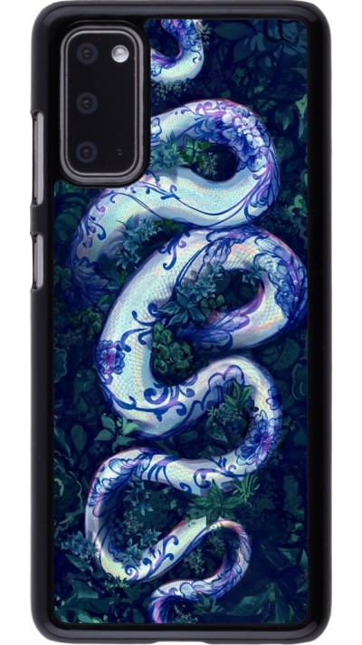 Samsung Galaxy S20 Case Hülle - Snake Blue Anaconda