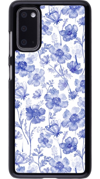 Samsung Galaxy S20 Case Hülle - Spring 23 watercolor blue flowers