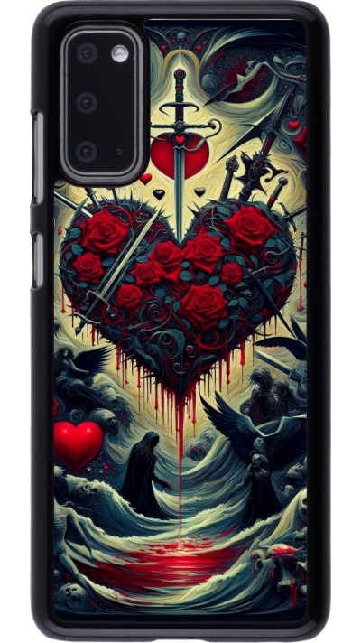 Samsung Galaxy S20 Case Hülle - Dunkle Liebe Herz Blut
