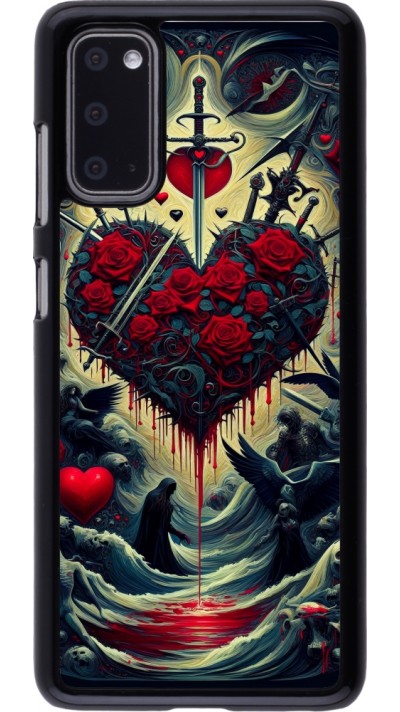 Coque Samsung Galaxy S20 - Dark Love Coeur Sang