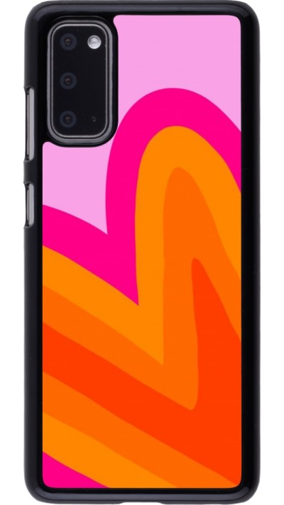 Samsung Galaxy S20 Case Hülle - Valentine 2024 heart gradient