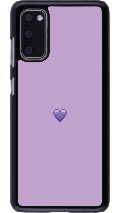 Coque Samsung Galaxy S20 - Valentine 2023 purpule single heart
