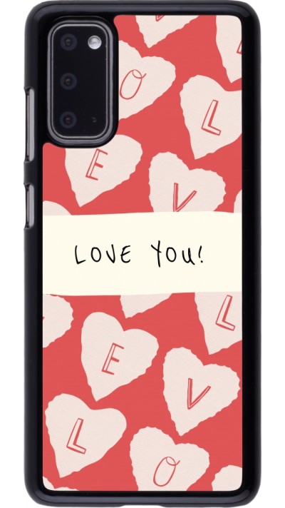 Coque Samsung Galaxy S20 - Valentine 2023 love you note