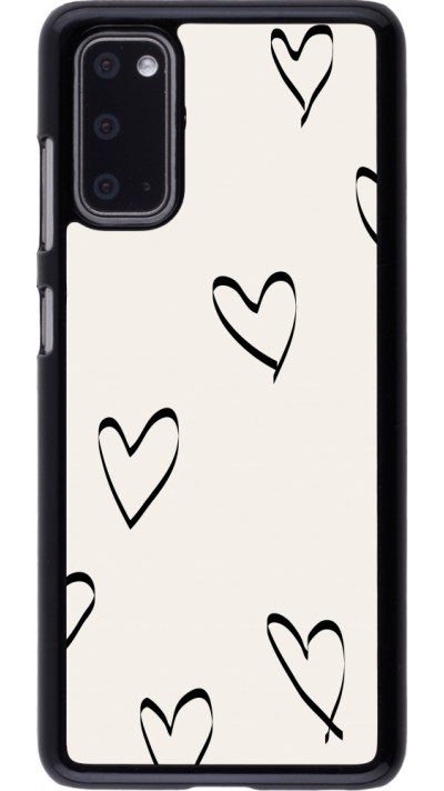 Coque Samsung Galaxy S20 - Valentine 2023 minimalist hearts