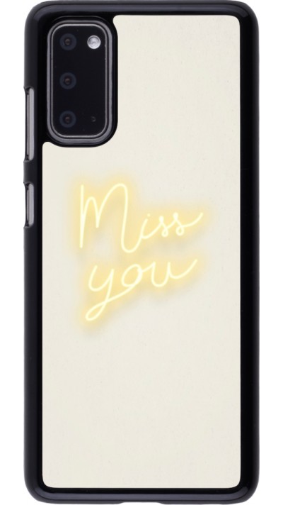 Coque Samsung Galaxy S20 - Valentine 2023 neon miss you