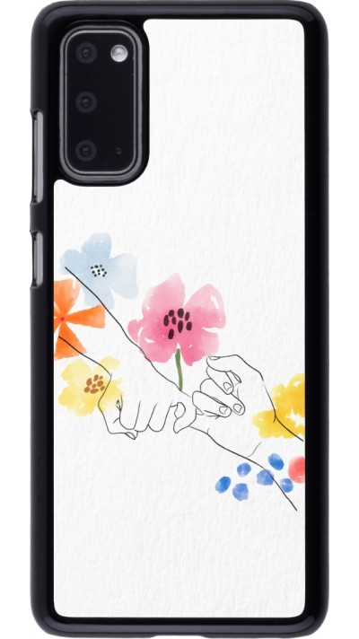 Coque Samsung Galaxy S20 - Valentine 2023 pinky promess flowers