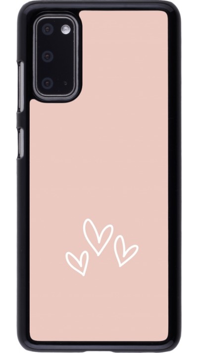Coque Samsung Galaxy S20 - Valentine 2023 three minimalist hearts