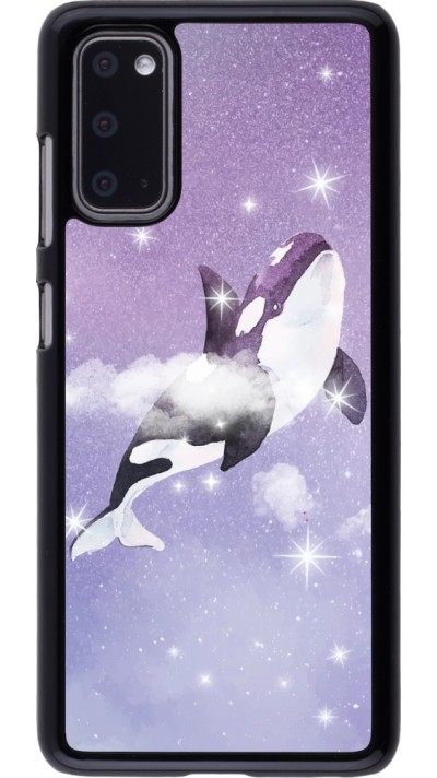 Coque Samsung Galaxy S20 - Whale in sparking stars
