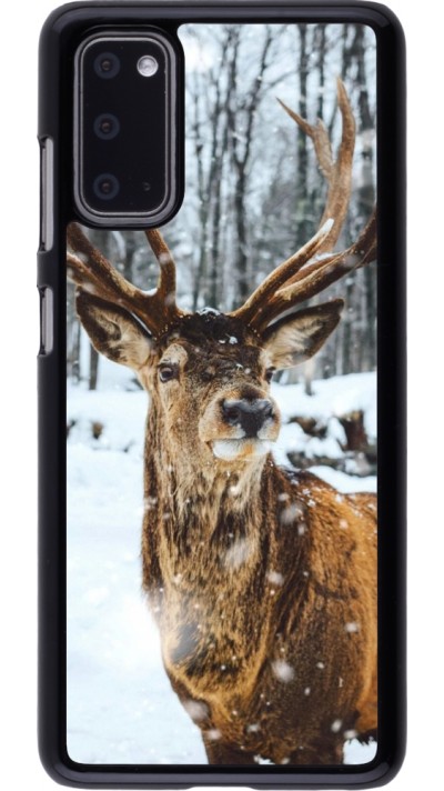 Coque Samsung Galaxy S20 - Winter 22 Cerf sous la neige