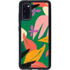 Coque Samsung Galaxy S20 - Silicone rigide noir Abstract Jungle