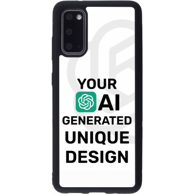 Samsung Galaxy S20 Case Hülle - Silikon schwarz 100% einzigartig erstellt dank Deiner Kreativität und künstlicher Intelligenz (KI)