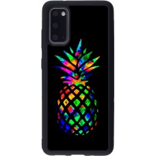 Hülle Samsung Galaxy S20 - Silikon schwarz Ananas Multi-colors