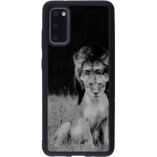 Hülle Samsung Galaxy S20 - Silikon schwarz Angry lions