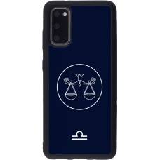 Samsung Galaxy S20 Case Hülle - Silikon schwarz Astrologie Waage