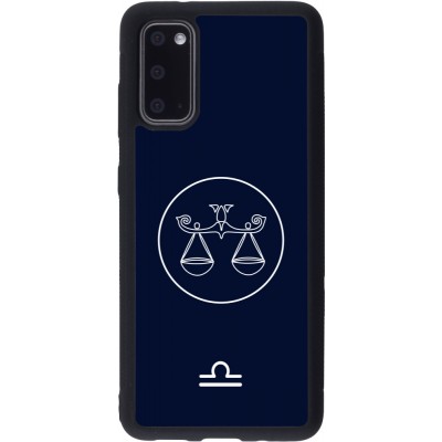 Samsung Galaxy S20 Case Hülle - Silikon schwarz Astrologie Waage