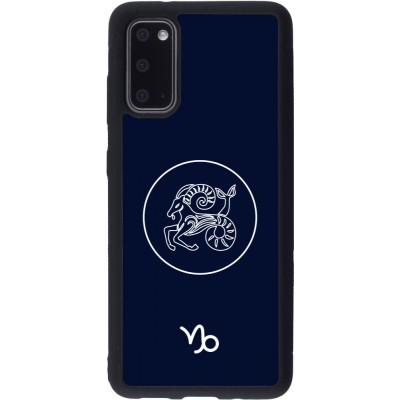 Coque Samsung Galaxy S20 - Silicone rigide noir Astrologie Capricorne