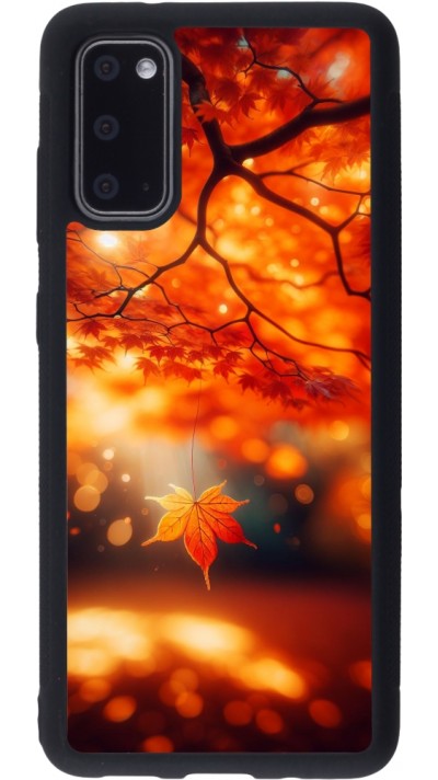 Samsung Galaxy S20 Case Hülle - Silikon schwarz Herbst Magisch Orange