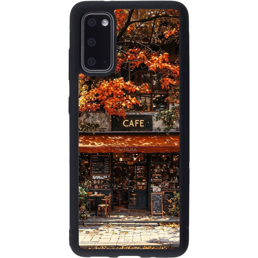 Samsung Galaxy S20 Case Hülle - Silikon schwarz Autumn 25 Coffee shop