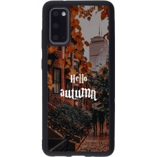 Samsung Galaxy S20 Case Hülle - Silikon schwarz Autumn 25 Hello autumn
