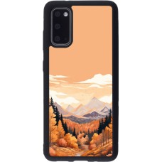 Samsung Galaxy S20 Case Hülle - Silikon schwarz Autumn 25 Mountains