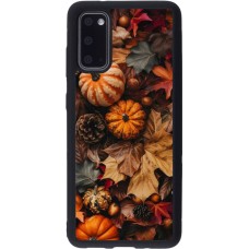 Samsung Galaxy S20 Case Hülle - Silikon schwarz Autumn 25 Pumpkin