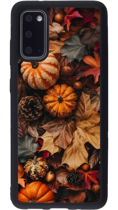 Samsung Galaxy S20 Case Hülle - Silikon schwarz Autumn 25 Pumpkin