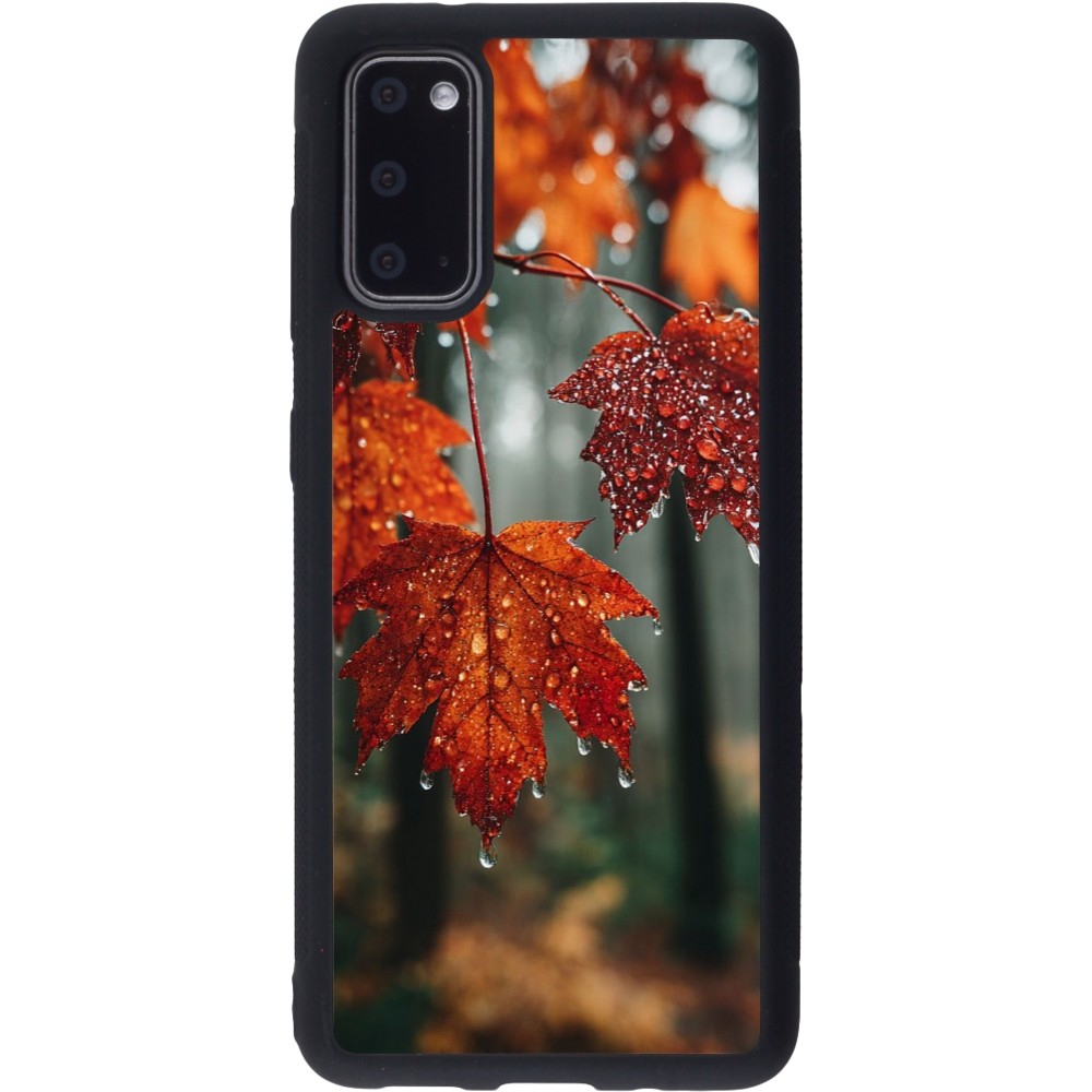 Samsung Galaxy S20 Case Hülle - Silikon schwarz Autumn 25 Rain