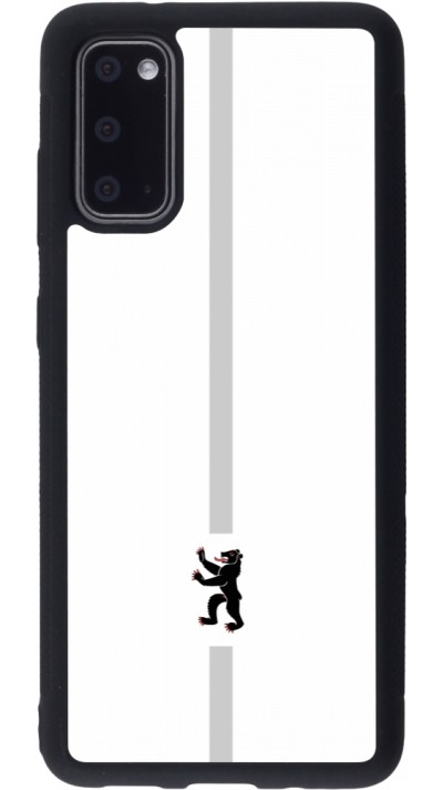 Samsung Galaxy S20 Case Hülle - Silikon schwarz Kanton AI weiss
