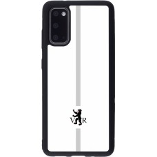Coque Samsung Galaxy S20 - Silicone rigide noir Canton AR blanc