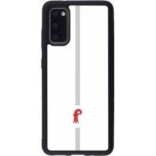 Samsung Galaxy S20 Case Hülle - Silikon schwarz Kanton BL weiss