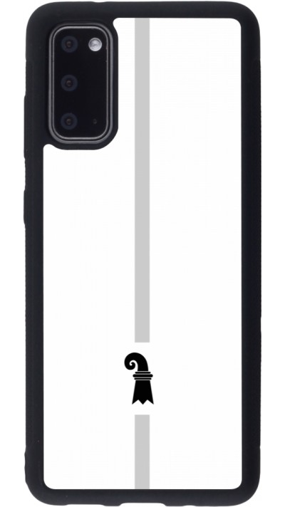 Samsung Galaxy S20 Case Hülle - Silikon schwarz Kanton BS weiss