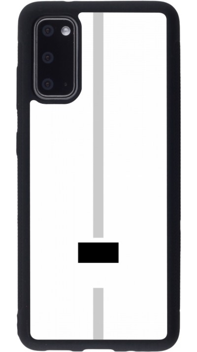 Samsung Galaxy S20 Case Hülle - Silikon schwarz Kanton FR weiss