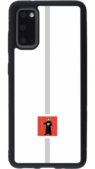 Samsung Galaxy S20 Case Hülle - Silikon schwarz Kanton GL weiss
