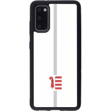 Samsung Galaxy S20 Case Hülle - Silikon schwarz Kanton JU weiss