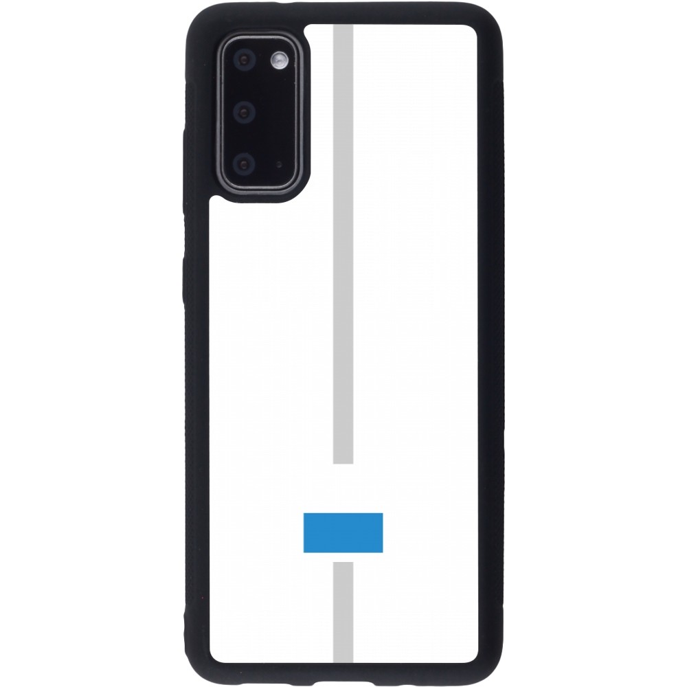 Samsung Galaxy S20 Case Hülle - Silikon schwarz Kanton LU weiss