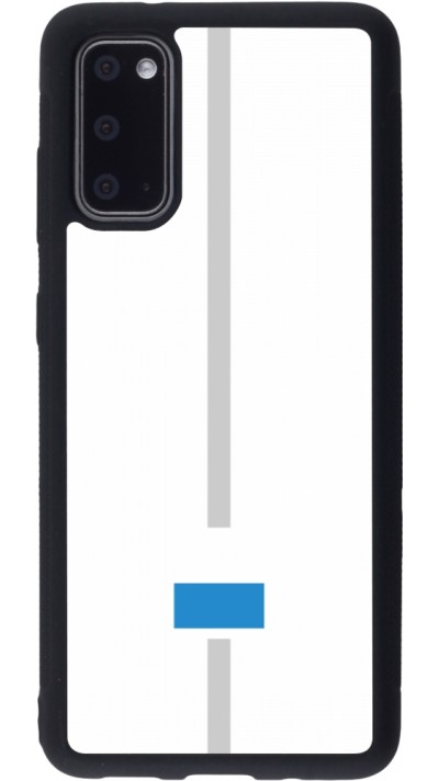 Samsung Galaxy S20 Case Hülle - Silikon schwarz Kanton LU weiss