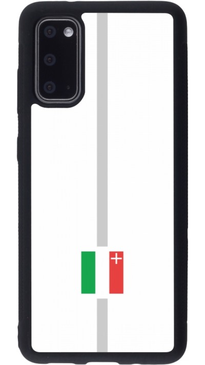 Samsung Galaxy S20 Case Hülle - Silikon schwarz Kanton NE weiss