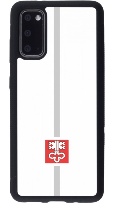 Samsung Galaxy S20 Case Hülle - Silikon schwarz Kanton NW weiss