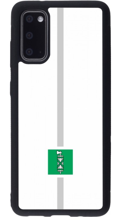 Samsung Galaxy S20 Case Hülle - Silikon schwarz Kanton SG weiss