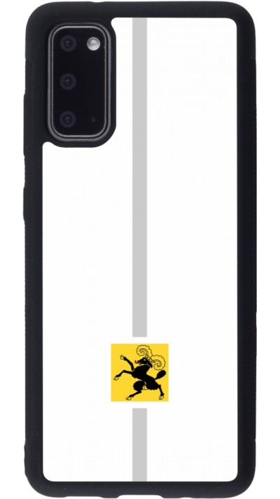 Samsung Galaxy S20 Case Hülle - Silikon schwarz Kanton SH weiss