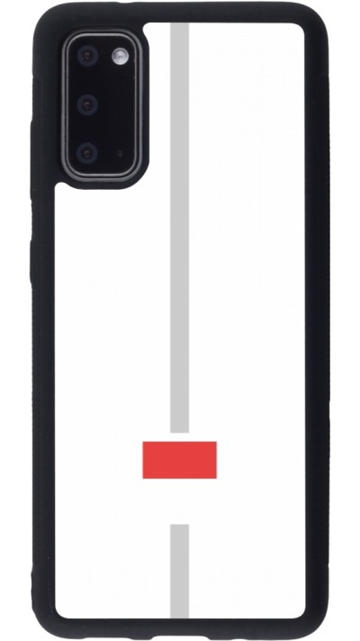 Samsung Galaxy S20 Case Hülle - Silikon schwarz Kanton SO weiss