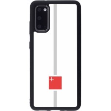 Samsung Galaxy S20 Case Hülle - Silikon schwarz Kanton SZ weiss