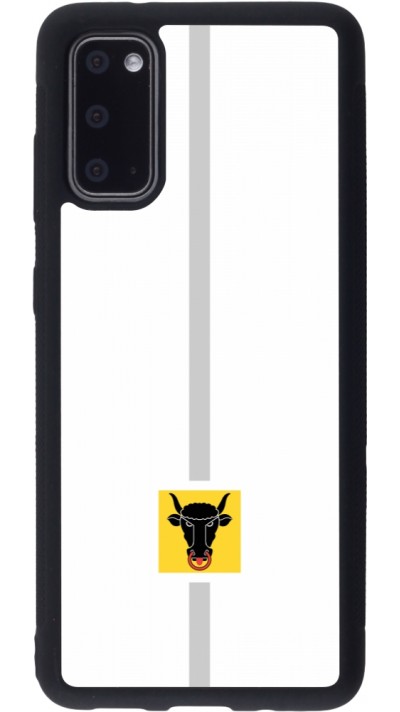 Samsung Galaxy S20 Case Hülle - Silikon schwarz Kanton UR weiss