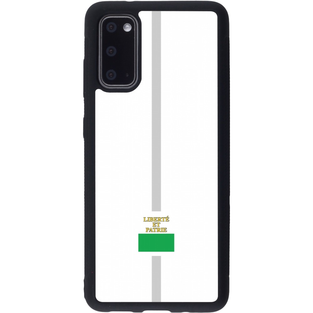 Samsung Galaxy S20 Case Hülle - Silikon schwarz Kanton VD weiss