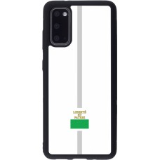 Samsung Galaxy S20 Case Hülle - Silikon schwarz Kanton VD weiss